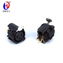 厂家批发XLR(CT)连接器6.35麦克风CT3-04HFP卡侬座话筒插座