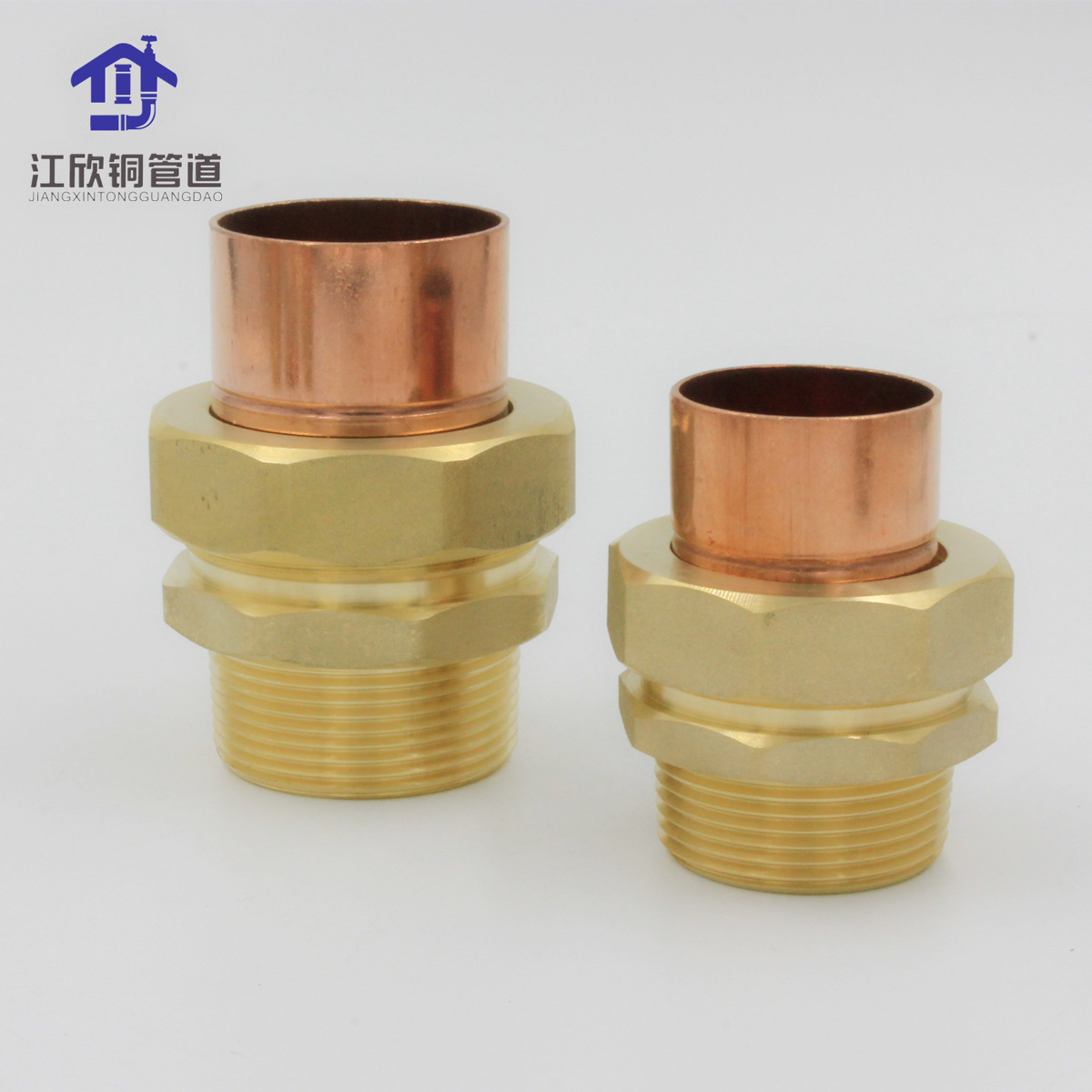 Accesorios de la válvula de bola de unión de la válvula de conexión floja de alambre exterior de cobre rojo que flanquea accesorios de tubería de fontanería DN15-67