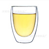 Factory direct -selling egg -shaped double -layer glass resistance cup 350 ml coffee cup home cup fruit juice cup