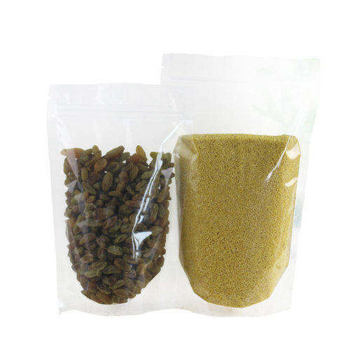 Food packaging bags thickened plastic ziplock bags transparent self-standing bags dried fruit tea sealed bags wholesale
