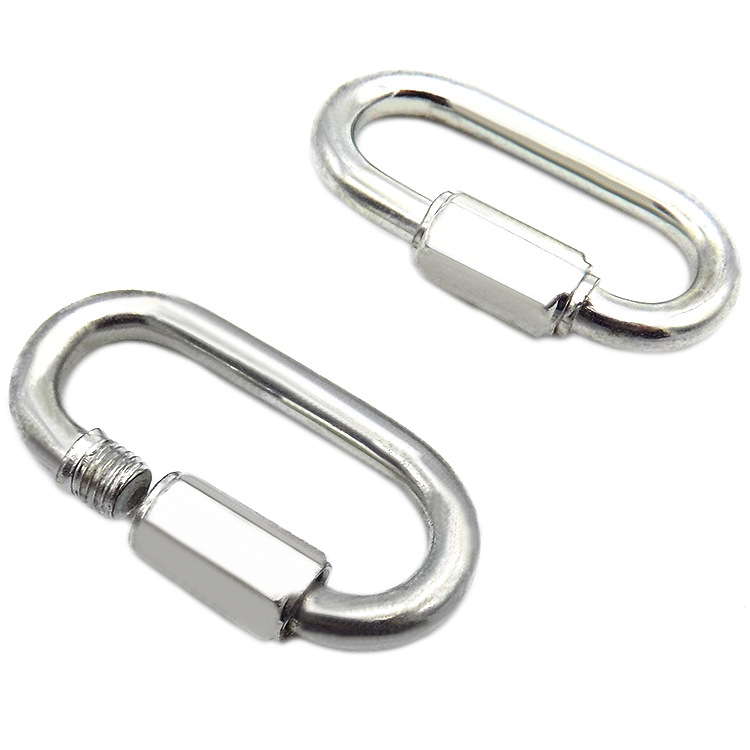 Montaña hebilla de alambre de acero hebilla de resorte de acero inoxidable seguro de seguridad hebilla de conexión hebilla hebilla de cadena de perro encapsulación de pegamento