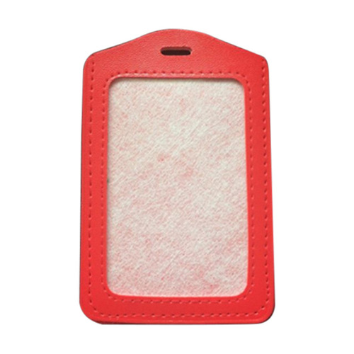 Work badge student ID card holder work badge PU chest horizontal and vertical version leather leather case leather card holder