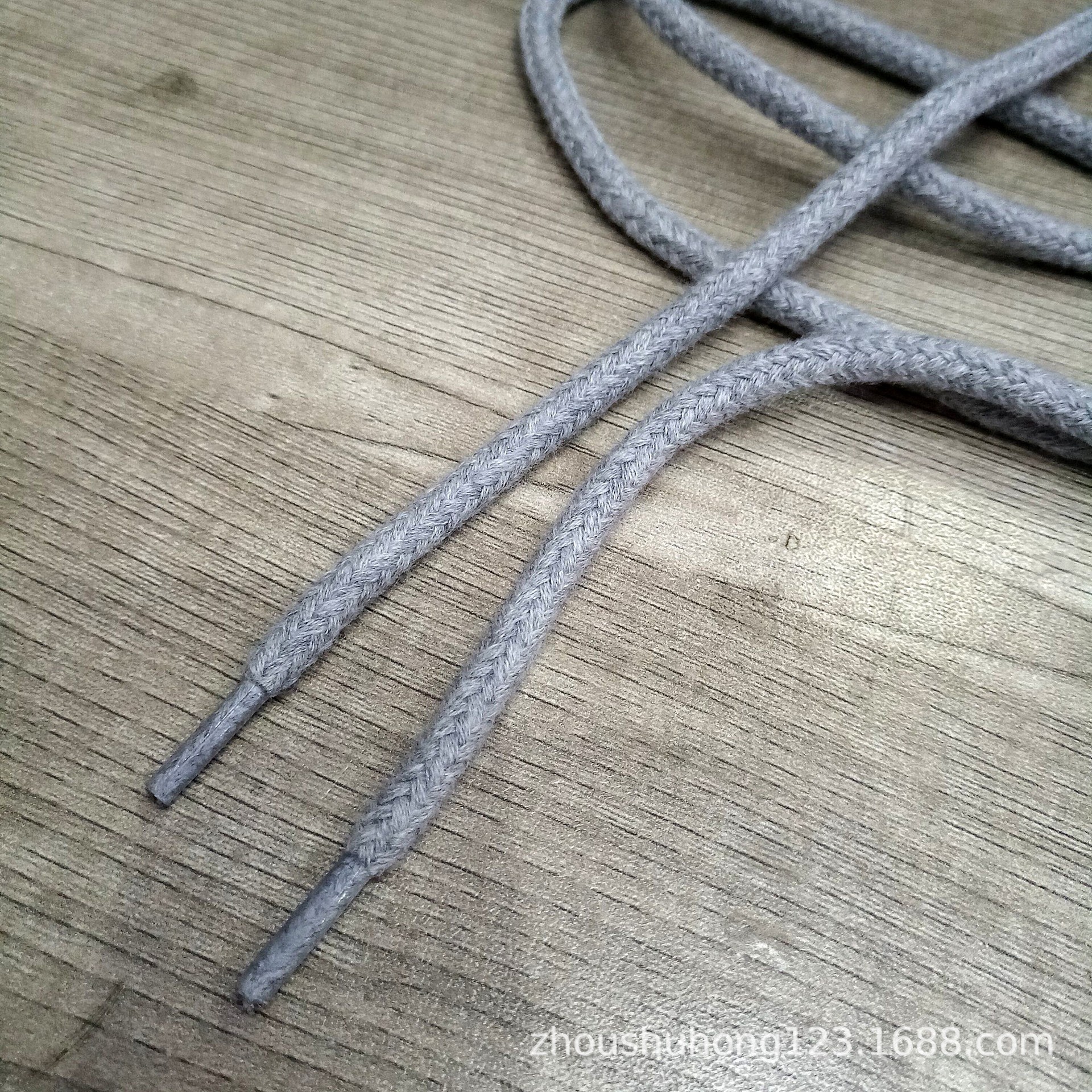 现货纯棉麻灰包芯圆绳花灰卫衣帽绳运动裤腰绳抽绳服装辅料鞋带