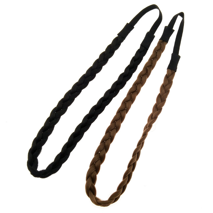 A2412 peluca Twist trenza banda de pelo 20 accesorios para el cabello cuerda de pelo anillo de pelo tocado Yiwu 2 yuanes tienda