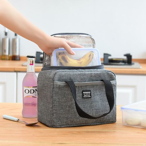 Korean Oxford cloth lunch box bag, insulated bag, lunch bag, handbag, office worker carrying lunch bag, student lunch bag