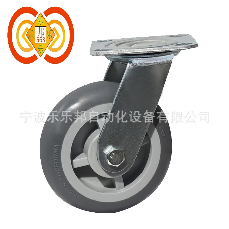 脚轮静音聚氨脂活动脚轮3寸4寸带刹万向厂家直销适用货架