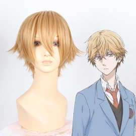 狼少女与黑王子 佐田恭也 支仓麻也 亚麻金色 cos假发