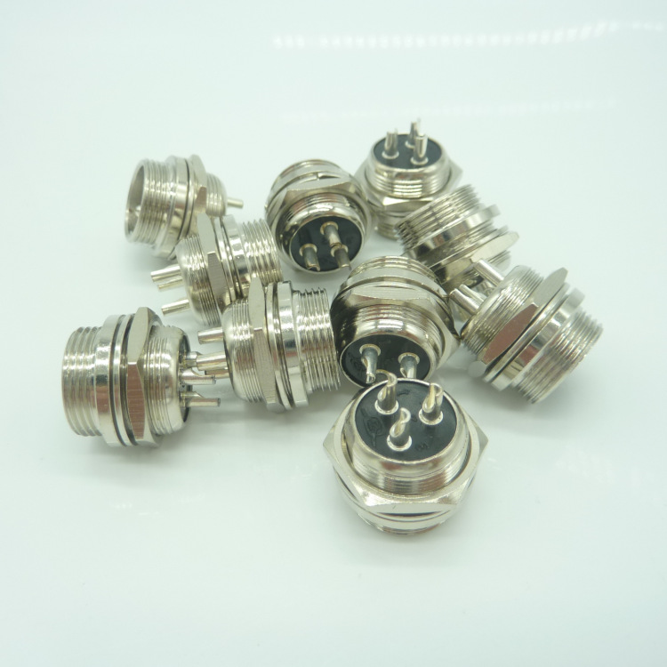 PLT-163-R-R台湾錩钢PLT圆形连接器 GX16 3芯针式接头