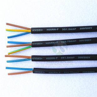 VDE���z�� HO5RN-F2о 3о 0.75/ 1.0 ��ƽ�����~ �W�޾���