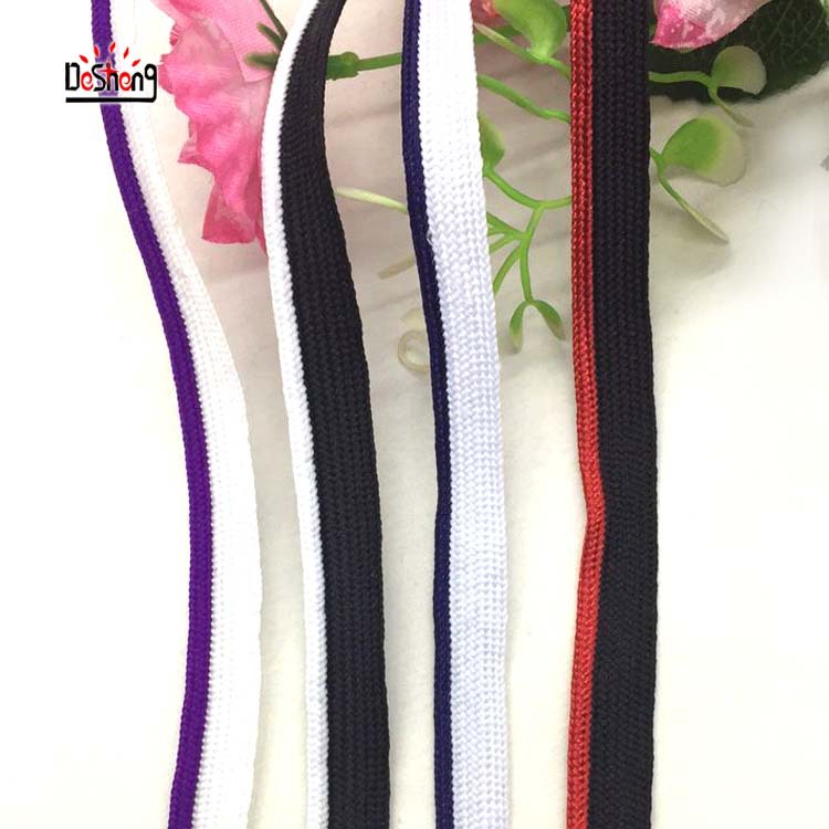 厂家直供创意款涤纶丝包边子母带 金丝编织带 民族风服装辅料批发