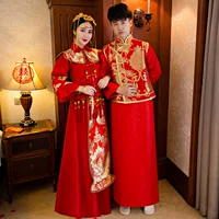Xiuwei одежда 2023 Весна Новый китайский стиль Свадебный тост невесты свадебное платье Чонсам для мужчин и женщин