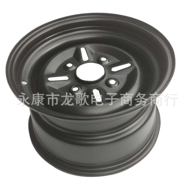 沙滩车配件 12寸铁轮毂前后适25*8-12 25*10-12轮胎卡丁车农用车