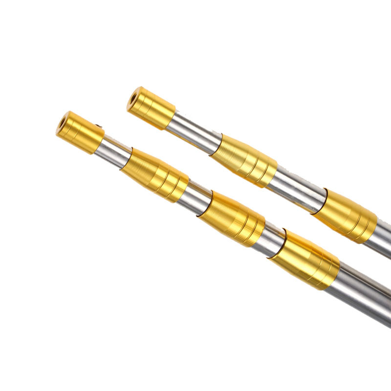 Wholesale stainless steel net-reading Rod ultra-long net-reading rod positioning telescopic measuring rod 3m5 M 7 M 8 M 10 m net-reading Rod