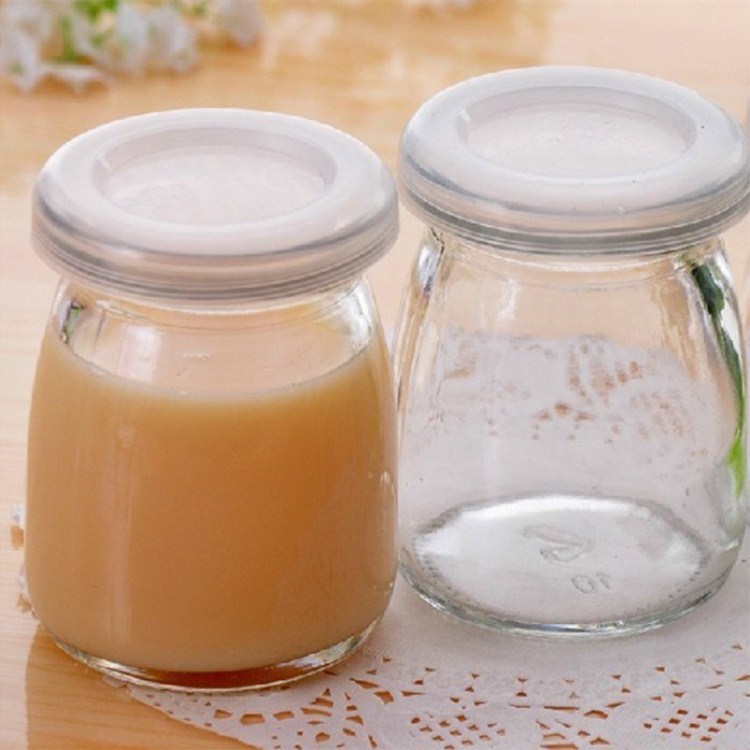 厂家批发布丁瓶现货批发玻璃加厚果酱牛奶杯耐高温酸奶木塞