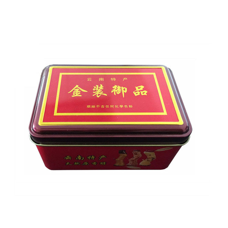 长方食品级马口铁盒茶叶罐 200g天地盖茶叶铁盒 免费拿样