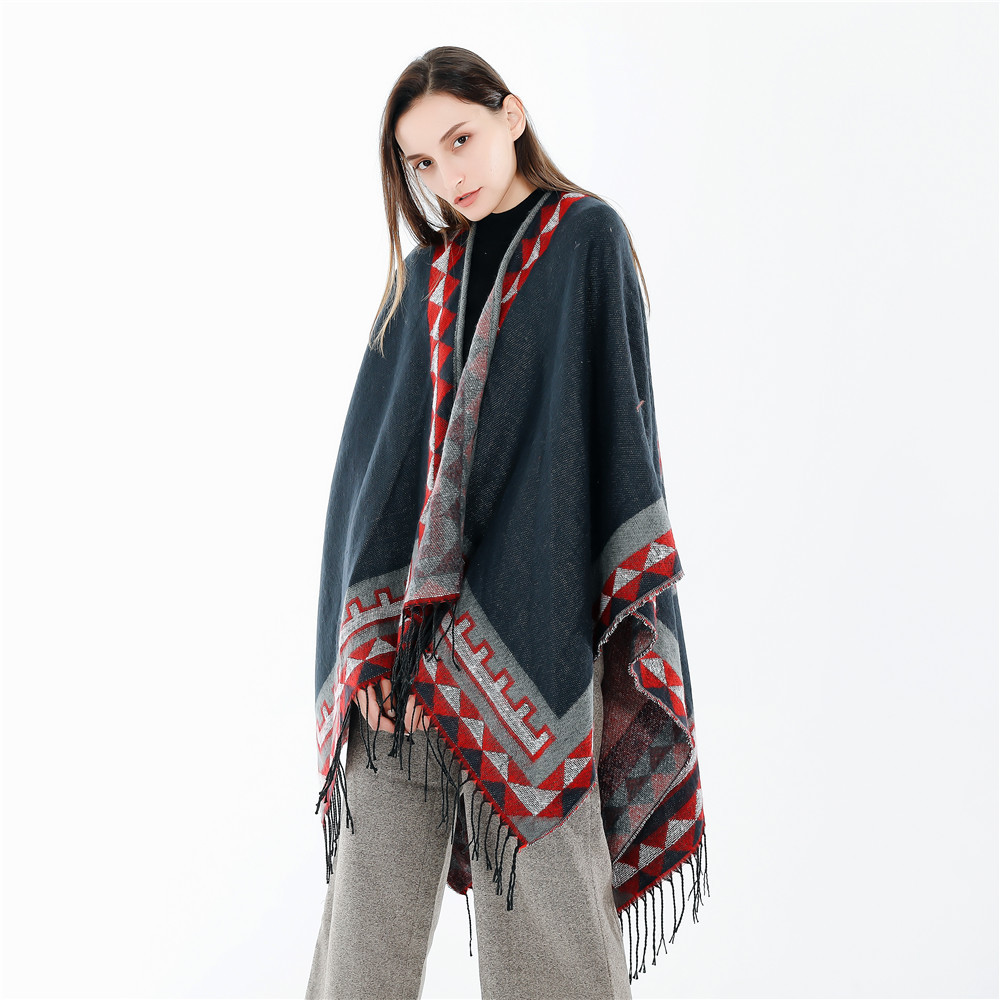 Bufanda de invierno 2024, nueva moda europea y americana, estilo urbano, muy vendida en el extranjero, de color sólido, imitación de cachemira, cálida.
