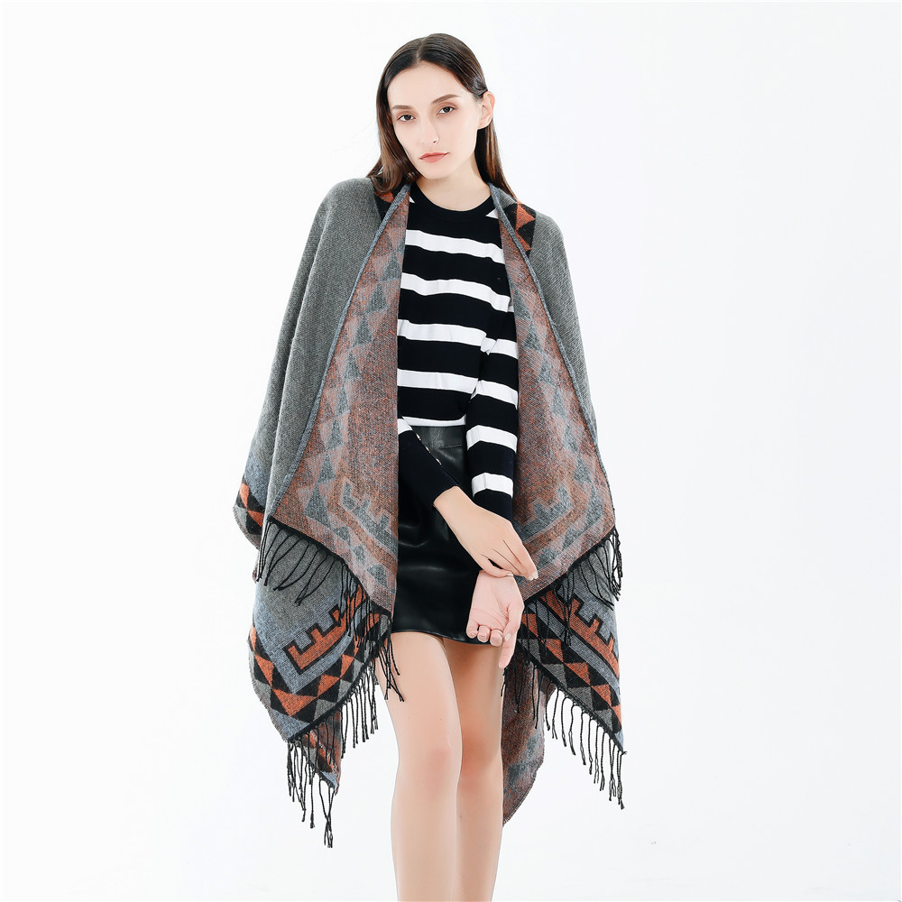 Bufanda de invierno 2024, nueva moda europea y americana, estilo urbano, muy vendida en el extranjero, de color sólido, imitación de cachemira, cálida.
