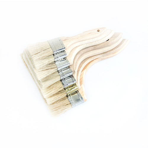 An Tong wholesale 1-8 inch marine brush tool paint brush pig hair brush wooden handle special barbecue brush
