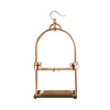 Gold/Silver Hanging Station Stainless Steel Parrot Station Bird Cage Bird Bird Bird Bird Bird Bird Bird Bird Bird Bird Birds Bird Birds Little Sun Diamond Parrot Shelf