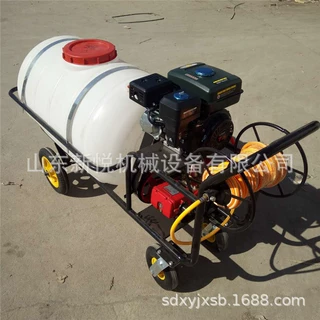 手推式汽油打药机 农用拉管喷药机 小区物业用打药机厂家
