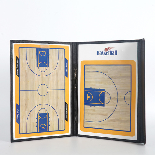 25% off on three-fold basketball tactical board, color folding coaching board, leather teaching board, magnetic coaching board with pen