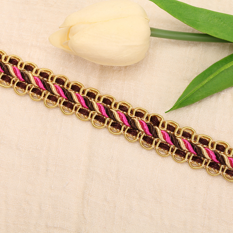 窗帘花边欧式高档挂球流苏配件辅料厂家直销现货特价批发涤纶花边