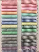 现货供应 全棉40支精梳色织条纹面料  衬衫面料 连衣裙时装面料