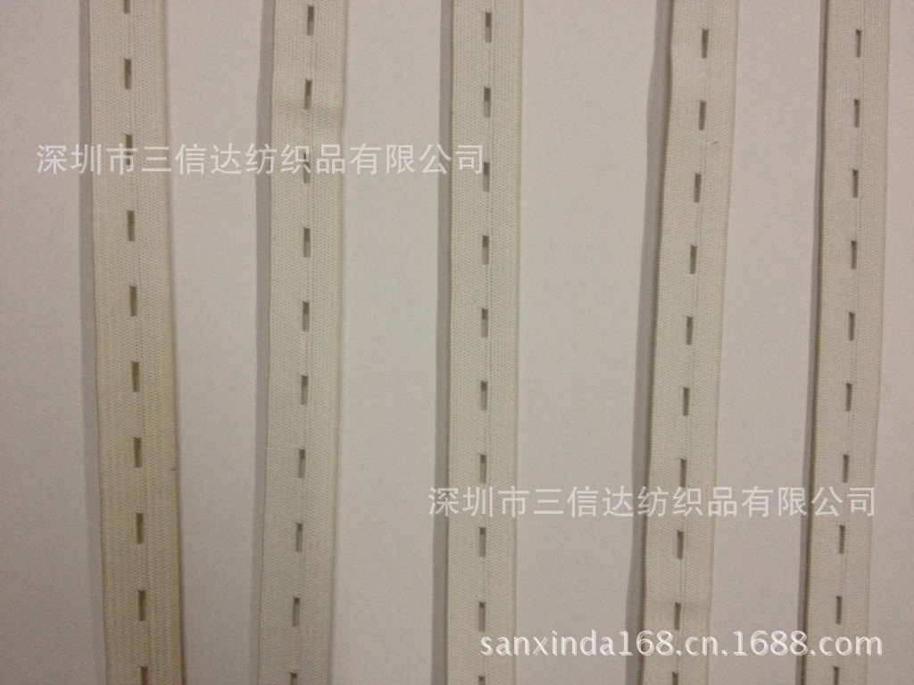 针织钮门带 松紧带 走马带针织带 3MM-12M尺寸齐全
