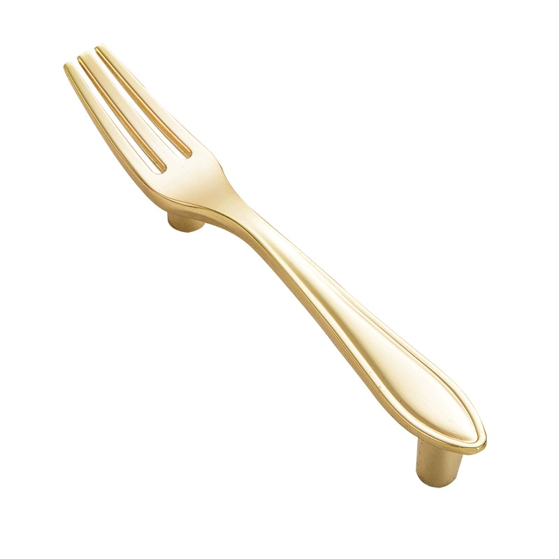 Креативная тяга рукадрал современная простая Дао и Fork столешница шкаф дверь доставка серебряная глупый черный древний медный шкаф мебельная ручка
