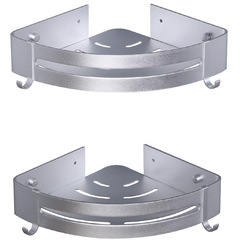 Manufacturer's Cross-border Exclusive Hole-Free Tripod Bathroom Corner Shelf, New Space Aluminum Tripod Basket