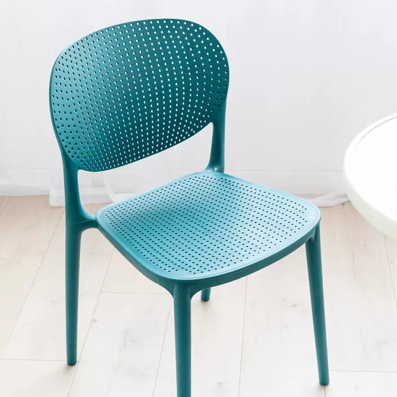北欧风简约靠背镂空塑料餐椅餐厅奶茶点汉堡店洽谈室椅子休闲椅