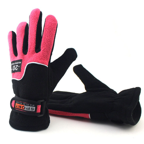 Outdoor Windproof Gloves for Men, Women, and Children—Winter Cycling, Fleece-Insulated, Warm, Skiing, and Cold-Weather Gloves for Students