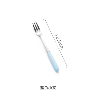 Vajilla occidental hogar cerámica cuchillo de acero inoxidable, tenedor y cuchara cuchillo de carne vajilla traje creativo occidental fruta tenedor y cuchara