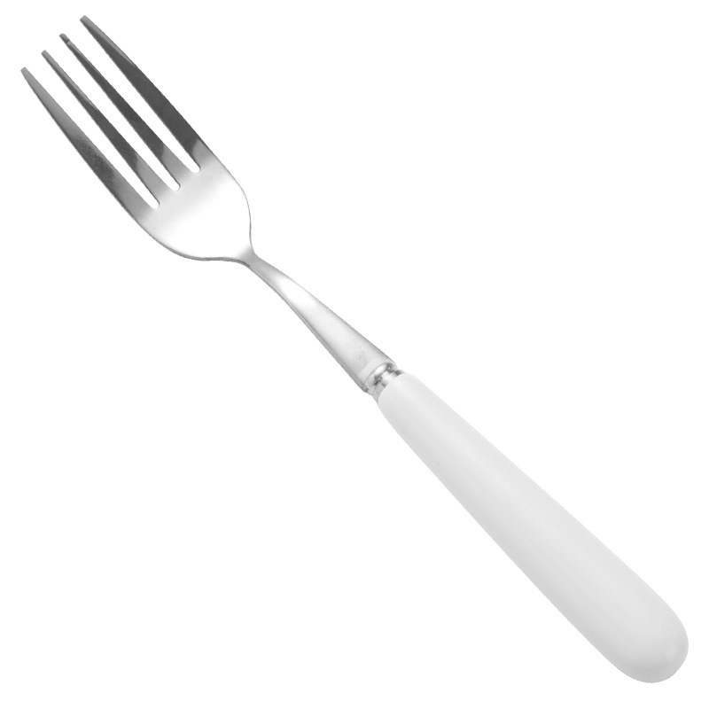 Vajilla occidental hogar cerámica cuchillo de acero inoxidable, tenedor y cuchara cuchillo de carne vajilla traje creativo occidental fruta tenedor y cuchara