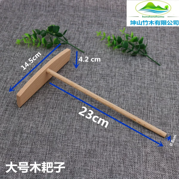 Large wooden rake