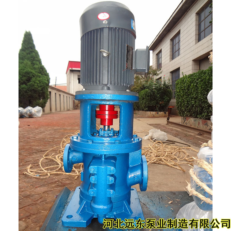 远东泵业供应流量7.5-18m3/h三螺杆泵,型号3GCL50*2立式三螺杆泵