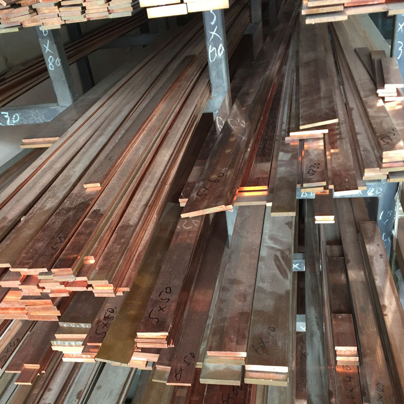 T2 紫铜排C1100 红铜排 紫铜方棒10*30 40 50 60 加工定制零切