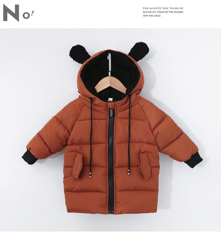 Niños y niñas de algodón acolchado ropa de niños envueltos abrigo de algodón acolchado abrigo de pan forrado de lana engrosada invierno Outwear