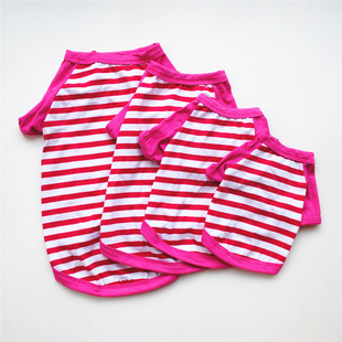 Factory Direct Sales Dog Clothing Spring T-Shirt with Sleeves Suitable for Dogs and Cats