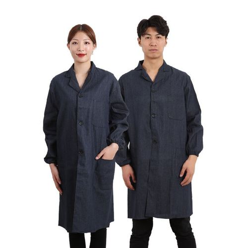Denim work clothes blue coat breeding factory processing coat warehouse logistics handling clothes labor protection coat work clothes
