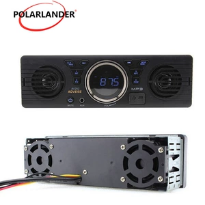 Car-Mounted Single-Disk Player 12V Car Mp3 Audio Player with Card Slot, Built-In Speaker, and Bluetooth Host Speaker