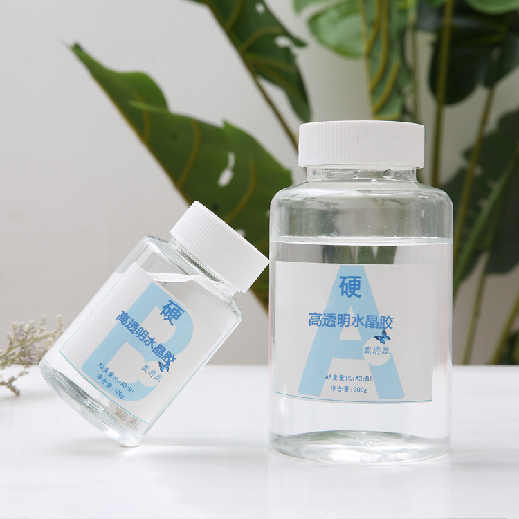 High transparent crystal drop glue epoxy resin AB glue manual diy amber diamond specimen mold potting hard glue