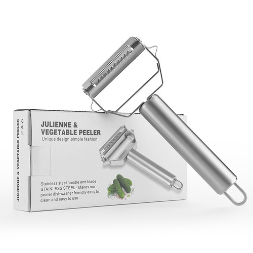 Factory direct sales stainless steel double-head planer multi-functional melon planer fruit peeler two-in-one fruit potato peeler