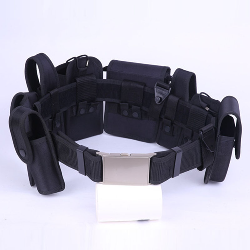 Eight-piece Security Belt nylon multi-functional belt black oxford cloth armed patrol duty training Security Belt Eight-piece Security Belt nylon multi-functional belt black oxford cloth armed patrol duty training Security Belt