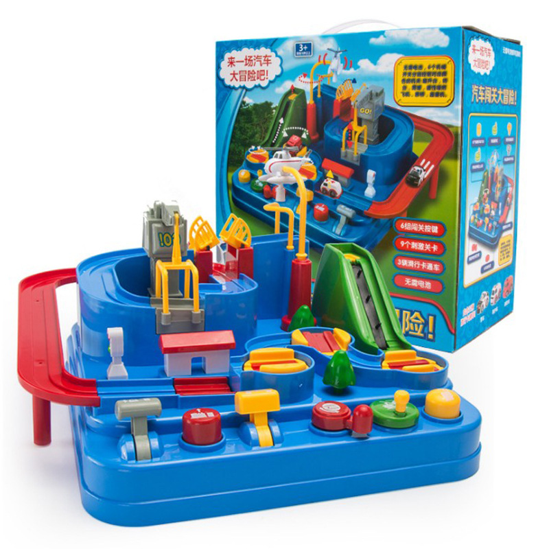 Tosiqi de los niños aventura coche aviones pista estacionamiento consola combinación juguete educativo niño