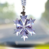 Transport, pendant, decorations, men's high-end crystal, “Frozen”, with snowflakes