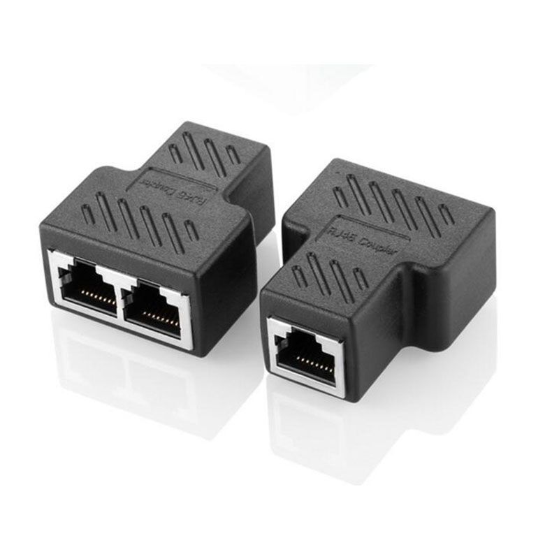 Factory wholesale with shielding CAT5E RJ45 network three-way head network cable extension one minute two adapter splitter