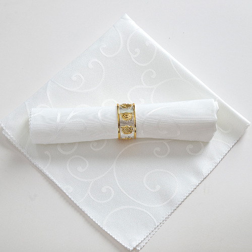 Factory direct sales hotel western restaurant napkin cloth placemat mouth cloth table mat cup cloth jacquard square square towel wedding