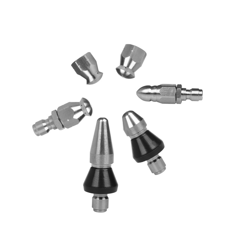 Accesorios para máquinas de limpieza transfronterizas Boquilla del diablo de alta presión Limpieza municipal Tuberías de alcantarillado Limpieza Agua de limpieza Pulverizador de ratón