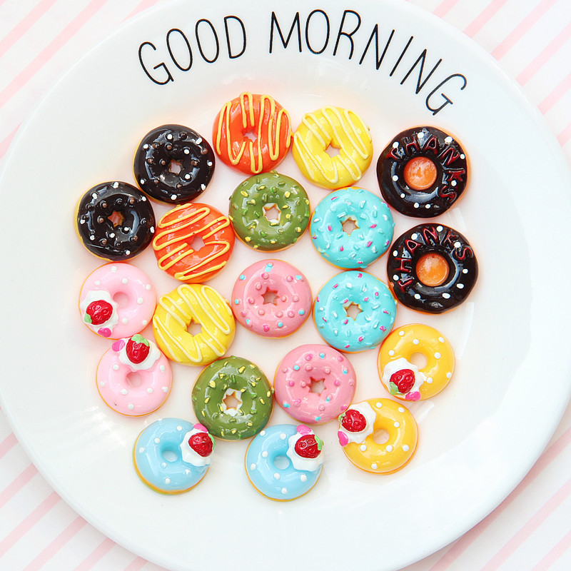 High Quality Artificial Resin Donut Accessories DIY Headwear Hairpin Earrings Keychain Jewelry DIY Material High Quality Artificial Resin Donut Accessories DIY Headwear Hairpin Earrings Keychain Jewelry DIY Material